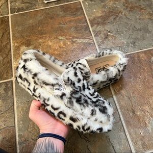 Vans x Sandy Liang Fur Animal Print Classic Slip-On Shoes VN0A3JEZWVZ Womens 6.5